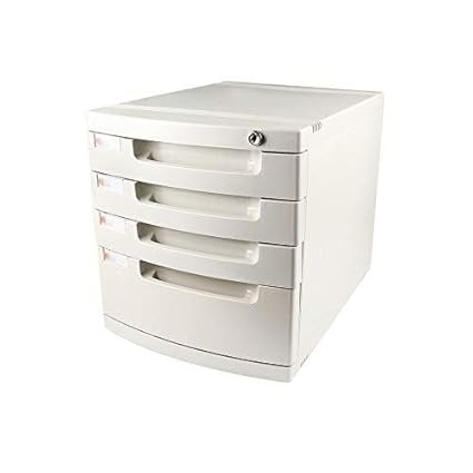 Wdopzms Drawer Sorter 4 Layers Lockable Data Cabinet Desktop