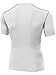 NELEUS Men's 3 Pack Workout Athletic Compression Shirts,White,US L,EU XL