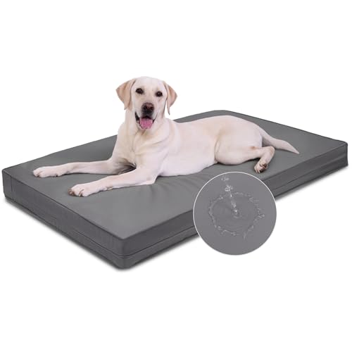 Vonabem Waterproof Faux Leather Dog Bed
