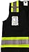 HIGH VISIBILITY BLACK/LIME VEST