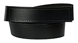 Men's No-Scratch Mechanic Belt, 100% Top Grain One Piece Leather, 1.5