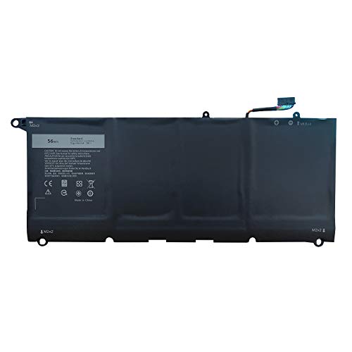 90V7W Battery,JD25G Replacement Laptop Battery for Dell XPS 13 9343, XPS13 9350,Fit for 5K9CP DIN02 RWT1R,Li-ion 7.6V 56Wh (JD25G Battery)