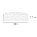 Outus 5 PCS Swipe Badge Holder Horizontal Half Card Frosted Rigid Clear Plastic ID Card Holder for Swiping ID Credit