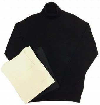 Amazon トゥモーローランド メンズ ハイゲージ タートルネック ニット M Black セーター 通販