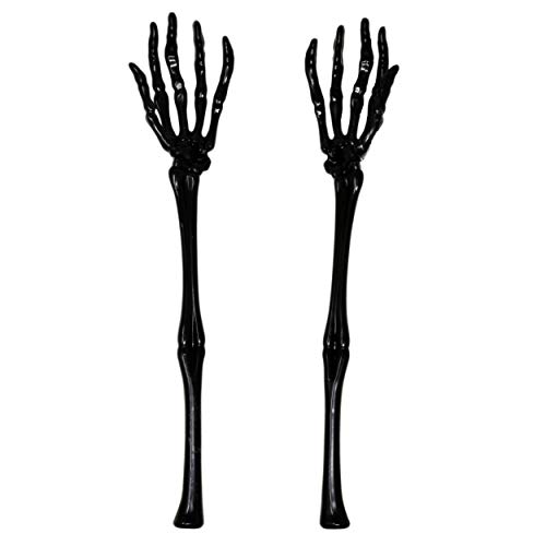 Set of 8 Skeleton Hands Salad Tongs Halloween Kitchen Tableware