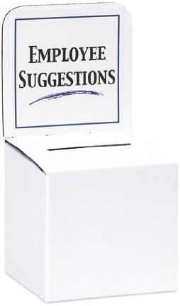 Amazon Com Mcb Ballot Box Suggestion Box Raffle Box Ticket Box Large Cardboard Box With Removable Header 10 Pack White Home Improvement