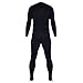 Ivation Men's Full Body Wetsuit Sport Skin for Running, Exercising, Diving, Snorkeling, Swimming & Water Sports,Black,X-Large