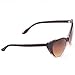 Super Cateyes Vintage Inspired Fashion Mod Chic High Pointed Cat-Eye Sunglasses (Brown)