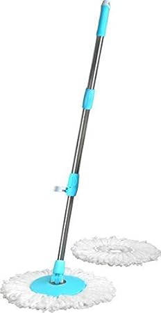 Kanantraders Stainless Steel Mop Rod Stick with 1 Refill 360