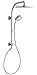 KOHLER K-45211-CP HydroRail-R Arch Shower Column, Wall-Mount Shower Column for Showerhead and Handshower, Polished Chrome