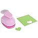 Paper Punch Hole Puncher - (3 Pack Circle Heart Star) - Personalized Paper Craft Punchers Shapes Set - for Scrapbook Engraving Kids Artwork - Greeting Card Making DIY Crafts