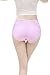 Uniwit 4 Pack Cotton Soft Maternity Pregnant Mother Panties Lingerie Briefs Low-Waist Underwear Underpants, (red/Rose Red/Gray/Champagne Gold),Label XL / US M