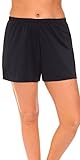 swimsuitsforall Women's Plus Size Loose Short 18 Black