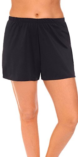 swimsuitsforall Women's Plus Size Loose Short 18 Black