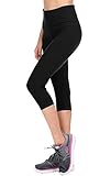 Solid Brushed Capris (New Black, Plus)