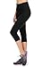 Solid Brushed Capris (New Black, Plus)