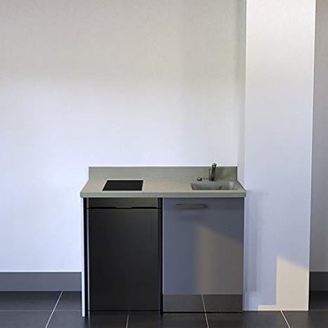 CUISIBANE Kitchenette K08 - 120 cm (con Tarjetero Nevera Top ...