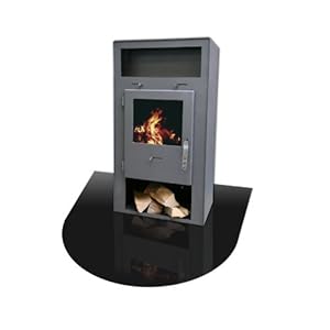 KAMINO FLAM Bodenplatte 555245 schwarz, hitzebeständige