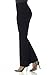 Rekucci Women's Secret Figure Pull-On Knit Bootcut Pant w/ Tummy Control (8,Black)
