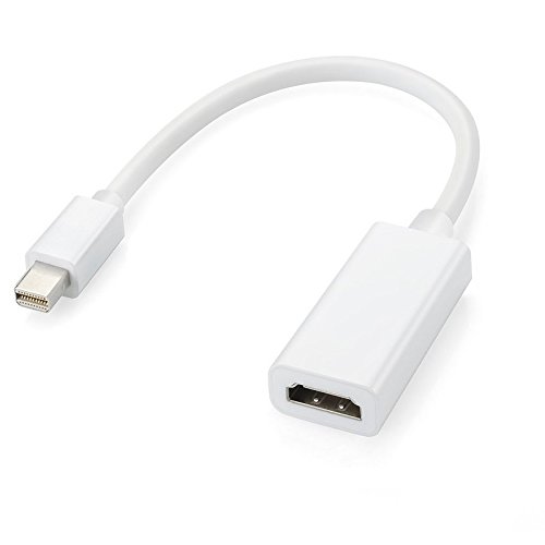 Click Here to See More Images Golvery Mini DisplayPort Male to HDMI Adapter Female, Thunderbolt Port Compatible - Mini DP to HDMI, Audio Video Converter for Apple Macbook Pro, Macbook Air, ThinkPad and More - Full 1080p HD Video