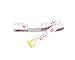 Hanycon 30 PCS Scarf Safety Pins, Plastic Cover Pins Oval Safety Pin for Safety Locking Clothes Brooch Pins Scarf Clips (Black and White)