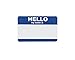 Saurus Hello My Name Is Stickers, 200 Per Pack, 100 Sheets, Blue, 2 Labels Per Sheet