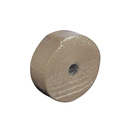 5m Exhaust Heat Wrap Roll Fiberglass Heat Insulated Wrap Durable Heat Shield Tape for Motorcycle Car with 6 Ties - Quarkscm