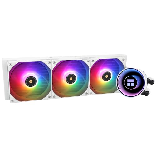 Thermalright Frozen Notte 360 White ARGB V2 Water Cooling CPU Cooler, 360 Specification CPU Liquid Cooler,3 PWM Fans, for AM4/AM5,Intel lga1700/1851/115x