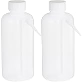 JECOMPRIS 500Ml Wash Bottle Squeeze Plastic Rinse Bottle with Side Tube for Laboratory and Succulent Watering Portable Wide Mouth for Precise Cleaning