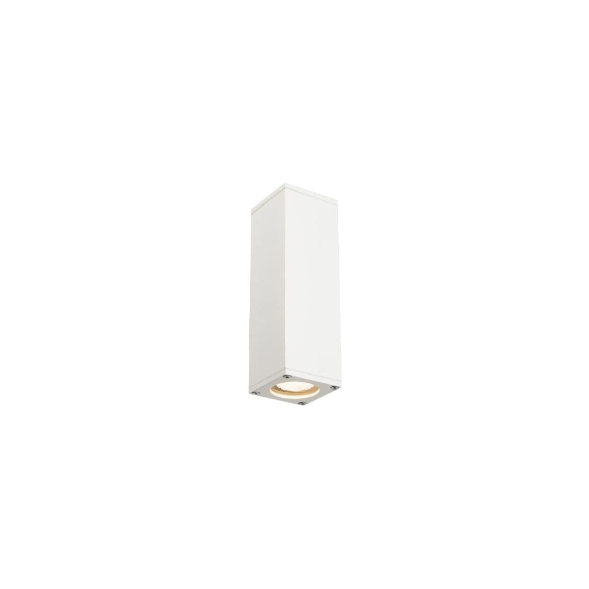 SLV Surface-Mounted Wall Light Theo/Illumination for Walls, Paths, entrances, LED Outdoor spot, Surface-Mounted Outdoor Light, Garden lamp / GU10 IP44 35W White — image 1