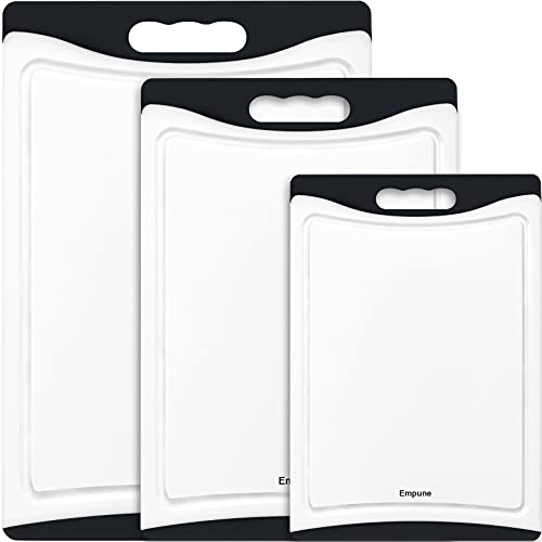Extra Large Cutting Boards, Plastic Cutting Boards for Kitchen (Set of