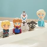 Disney Store Frozen 5 Pc Bath Toy Set Elsa Anna Olaf Kristoff Sven with Bucket view 3