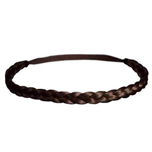Mia Beauty Thick Braidie Head Band, Medium Brown, 0.05 Ounce