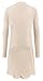 Women Plus Size Open Front Lightweight High Low Drape Cardigan with Pockets X-Large Beige