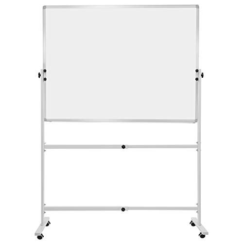 Finefurniture Mobile Whiteboard Dry Erase Board (48" X 36