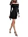 Leadingstar Women Knitting Turtleneck Long Sleeve Loose Lace Cotton Casual Dress