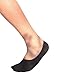STOMPERJOE 3 and 6 Mens Cotton No Show Casual Liner Loafer Socks Invisible Stay On (Large, Black)