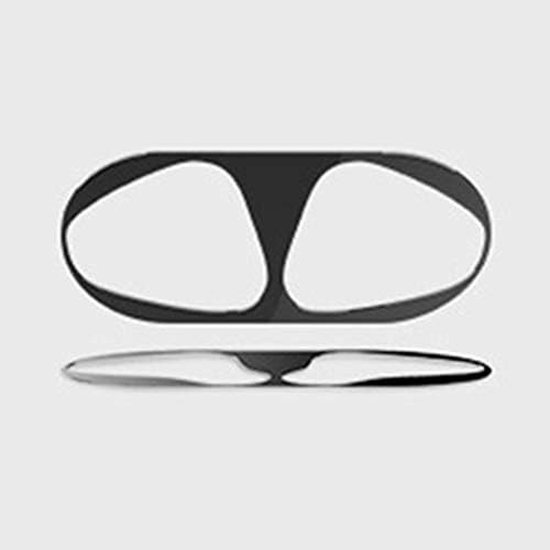 vap26 2PCS Earphone Case Dust Guard Scratchproof Solid Protection Sticker For AirPods(Black)