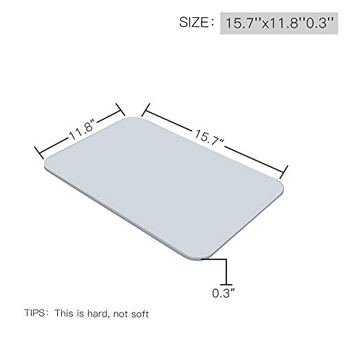 Poncho Diatomaceous Earth Bath Mat 23.6" X 15" NonSlip Mats Absorbent