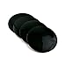 56mm(2.2in) Wheel Hub Center Caps Sticker Black Emblem Aluminum Set of 4