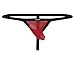 Winday Men's Sexy Thong G-string Elastic Smooth Bikini Underwear L Red/Black