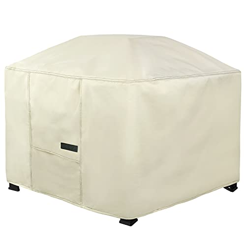 NettyPro Square Fire Pit Cover 40 x 40 Inch Waterproof Heavy Duty Patio