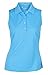 Adidas Taylormade Womens Climalite Sleeveless Solid Polo Shirt (Large (6), Cosmic Blue)