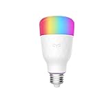 YEELIGHT Smart LED Bulb, Multi Color RGB, Wi-Fi, Dimmable, 60W Equivalent(10W), E26/E27 Smartphone Controlled, Works with Amazon Echo Alexa,Google Home,Compatible with Alexa, 1-Pack