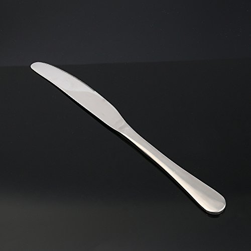Dinner Knives, MCIRCO 8 Piece 18/10 Heavy-Duty Stainless Steel Butter Knives Dinner Knife Set Table Knives Flatware Set - Thumbnail 2