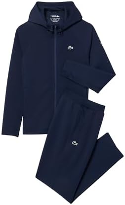 Lacoste マルチカラー ジャケットとネイビーパンツ セット Amazon.com: Lacoste Mens Sport Color-Block Tracksuit, Marine