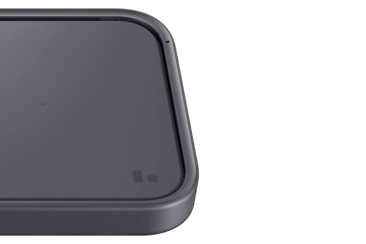 Samsung 15W Wireless Charger Single, Cordless Super Fast Charging Pad for Galaxy Phones and Devices, Compact Design, LED Indicator, USB C Cable Included, 2022, US Version, Grey