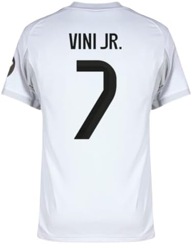 Amazon.com: RM Vini Jr #7 Grey 3rd Kit Soccer Jersey for Men Fan