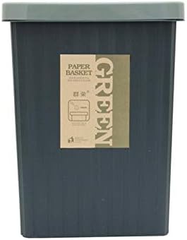 YQZQ Compact Plastic Bathroom Step Trash Can Household Trash Can Home office trash can (Capacity : 16L, Color : Brown)