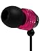 Bastex Universal Earphone/Ear Buds 3.5mm Stereo Headphones in-Ear Tangle Free Cable Built-in Microphone Earbuds iPhone iPod iPad Samsung Android Mp3 Mp4 More-Hot Pink/Blackthumb 2
